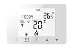 Juhtmevaba ruumitemperatuuri termostaat BOT Tuya RT9, WiFi, 3A, valge
