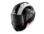 Mootorratturi kiiver SHARK EVO ES, valge/must/punane, XS