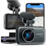 4K UHD videoregistraator ees- ja tagakaameraga, GPS, poolakeelne men&uuml;&uuml;