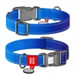 Koera kaelarihm WAUDOG Mono, sinine, S, 15 mm, 25&ndash;35 cm