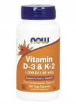 Toidulisand Now Foods Vitamin D3+K2, 120 kapslit