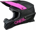 Mootorratturi kiiver O'NEAL 1SRS, must/roosa, XL