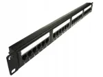 24-port UTP6 patch paneel, 1U, 19" kapp, riiulita, Krone LS