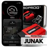 Diagnostikakomplekt Junak mootorratastele SDPROG OBD tarkvara ja liides