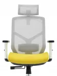 Ergonoomiline kontoritool Hell's Chair HC-1052 Plus, hallikaskollane, kangas