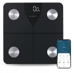 Digitaalsed vannitoa kaalud Bluetoothiga, keha anal&uuml;&uuml;s, LCD, 180 kg, rakendus