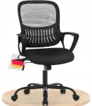 Kontoritool DUMOS, must, ergonoomiline
