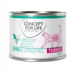 Concept for Life h&uuml;poallergeenne m&auml;rg kassitoit kalkunilihaga, 6 x 200 g