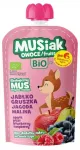 MUSIAK BIO puuviljadessert &otilde;unte, pirnide, murakate ja vaarikatega, 120 g