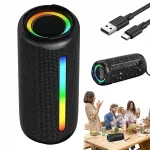 Kaasaskantav Bluetooth 5.3 k&otilde;lar RGB valgustuse ja 360&deg; heliga