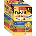INABA SILKY BROTH kassitoit kanaga ja tuuniga, 12 x 40 g