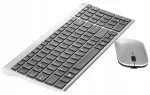 Juhtmevaba USB klaviatuur koos hiirega, 2.4GHz, SLIM, QWERTY PL
