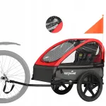 Laste jalgrattahaagis Sepnine, 2 kohta, kuni 40 kg, punane