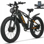 Elektriline jalgratas RICH BIT C01, kahes mootoriga, 26", 48V 20Ah, kuni 63 km/h, maastik