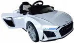 Laste elektriauto AUDI R8 Spyder nahkistmega, pehmed EVA rattad