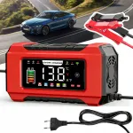 Automaatne aku laadija LCD-ga, 12V 15A, taastamisfunktsiooniga