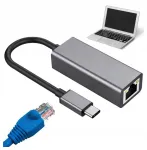 USB-C kuni Ethernet (RJ45) v&otilde;rgukaart, 1 Gb