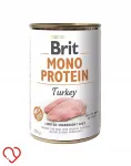 BRIT MONO PROTEIN konserveeritud koeratoit kalkunilihaga, 400 g