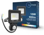LED halogeenlamp 10W 900 lm liikumis- ja h&auml;marusanduriga IP65 prožektor
