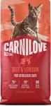 Kassitoit CARNILOVE Active Sterilised veise- ja hirveliha, 6 kg