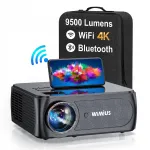 WiMiUS K8 kaasaskantav videoprojektor, WiFi, Bluetooth, Full HD 1080P