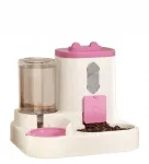 Loomade automaatne s&ouml;&ouml;tja ja joogialus, 1600 ml / 800 ml, roosa