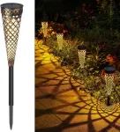 P&auml;ikesepatareiga aialambid, 4 tk, LED, IP65, soe valge, 800mAh
