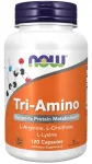 NOW Foods Tri-Amino aminohapete kompleks Arginine Ornithine Lysine BCAA, 120 kapslit