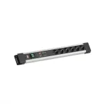 BACHMANN CONNECTUS toiteplokk, 6 pistikupesa, l&uuml;liti, 2 m, hall