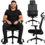 M&auml;ngu- ja kontoritool GK3 Premium II, ergonoomiline, 3D reguleerimisega, p&ouml;&ouml;ratav