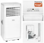 Mobiilne &otilde;hukonditsioneer TEESA TUYA 2,5 kW WiFi-ga, vaikne, niiskuse kogumise 3in1