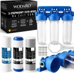 WODARO 1/2", kolmekordne veefilter kassettidega kogu majale