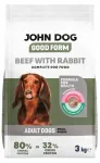 Kuiv koeratoit John Dog v&auml;ikestele koertele veise- ja k&uuml;&uuml;likulihaga, 3 kg