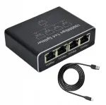 V&otilde;rgu jagaja RJ45, 4 porti, 1000 Mb/s, gigabit mini l&uuml;liti