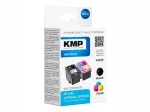 KMP 1741,4005 mitmev&auml;rviline tindiv&auml;rv, must pigmendiline ja v&auml;rviline tindiline, asendaja HP62XL (C2P0)
