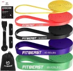 FitBeast treeningkummide komplekt, 5 tk, meestele ja naistele