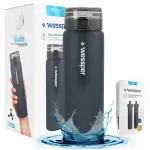 Wessper ActiveMax Clarti 0,68 l grafiidihall joogipudel kolme filtriga
