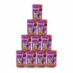 WHISKAS konservtoit kassidele veiselihaga, 12 x 400 g