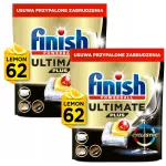 Finish Ultimate Plus sidrunil&otilde;hnalised n&otilde;udepesukapslid, 2 x 62 tk