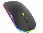 Traadita hiir musta LED-valgustusega, USB