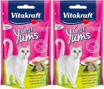 VITAKRAFT Yums kassimaiused kanaga, 2 x 40 g