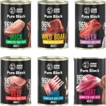 John Dog Pure Black koeratoit, segamaitseline, 6 x 400 g