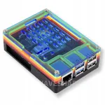 V&auml;rviline l&auml;bipaistev akr&uuml;&uuml;lkorpus Raspberry Pi 5-le Waveshare-lt