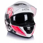 Mootorratturi kiiver LAZER RAFALE SR, valge/must/punane, L