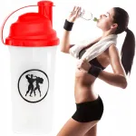 HERKULES Mix Master shaker 700 ml, l&auml;bipaistev, punane