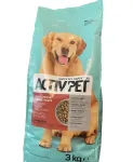 Activ Pet kuivtoit koertele, veiseliha ja k&ouml;&ouml;giviljadega, 3 kg