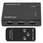 HDMI jagaja 3 porti, mikro-USB ja kaugjuhtimispuldiga