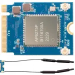 Traadita v&otilde;rgukaart WiFi 6, Bluetooth 5.3, AP6275P, PCIe M.2, PCIe 2.0