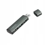USB jagaja LogiLink, 3 porti (2x USB 3.0, 1x USB 2.0), alumiiniumist, 5 Gb/s
