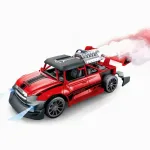 Puldiga juhitav RC auto LED valgustuse ja suitsugeneraatoriga